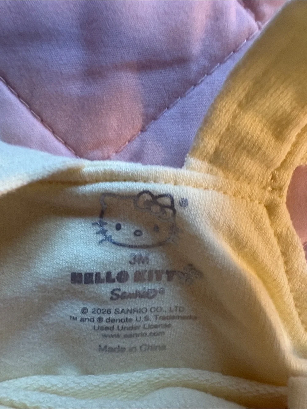 Hello Kitty Pale Yellow Romper - Picture 2 of 3